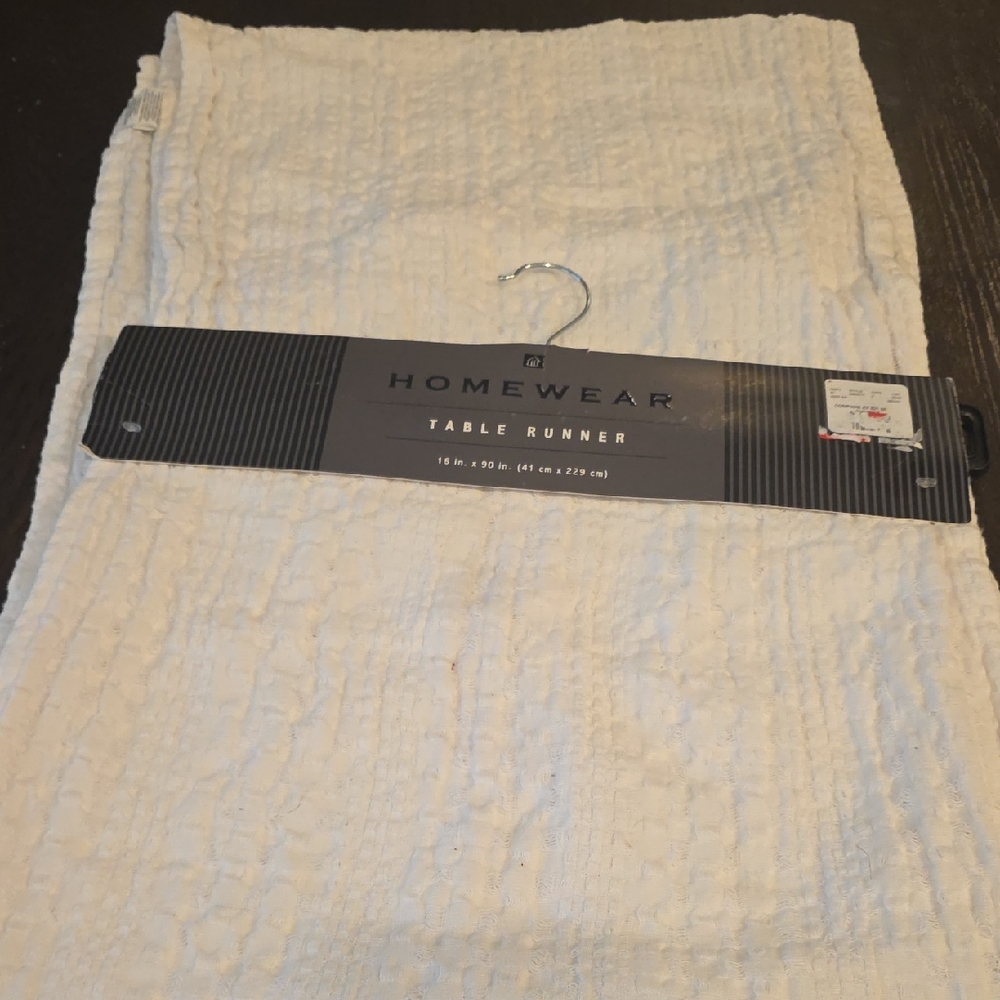 White Table Runner